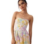 Anthropologie  Maeve Sweetheart Corset A-Line Floral Dress Sleeveless Size LP NEW Photo 4