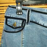 Cato 10 30 Jeans Black Velvet Trim Skirt Photo 4