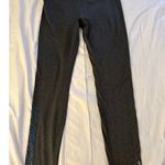 Reebok Yoga Pants Gray Blue Logo Women's Medium Activewear Athletic Sport Ankle Photo 0