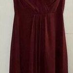 JJ's House Womens Bridesmaids Dress Formal Long Lace Size 6 Burgundy Sleeveless Photo 0
