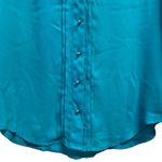 Anthropologie MOULINETTE SOEURS Button Down Shirt Silver Ball Button 3/4 Sleeve Photo 2