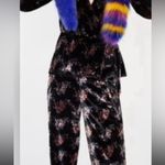 ZARA  Pants  Floral Velvet Boho Wide leg  Size  Small Photo 14