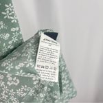 SheIn Petite XS Olive Green Floral Bustier Tiered Midi Sundress Flowy Slit Photo 4