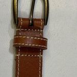 Lucky Brand Women's Brown/White Leather Belt Size M SKU 5756 Photo 2