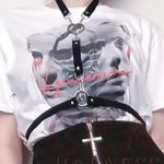 Black O Ring Choker Harness New Photo 4