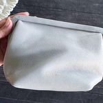 Mansur Gavriel Bag Mini Bloom Tumbled Leather Pouch Crossbody Stone NWOT Gray Photo 0