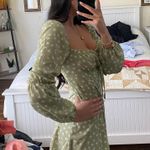 SheIn Green Floral Dress Photo 1