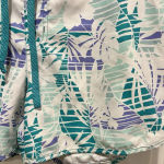 Columbia PFG Women’s Large Pull On Shorts Elastic Waist Tie Front Purple Teal Photo 1