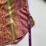 XS Etro Milano Cotton Button Down Shirt Multicolor Paisley Size 42 Photo 6