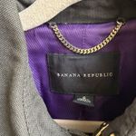 Banana Republic  Womens Gray Lined Trench Coat Belted Size Small Photo 4