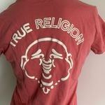 True Religion size small dusty rose pink V-neck short sleeve T-shirt Photo 4