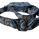 Vera Bradley  Windsor Navy Paisley HIPSTER Crossbody Bag Purse Retired Patern GUC Photo 8