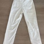 EXPRESS White Boyfriend Ripped Jeans Photo 1