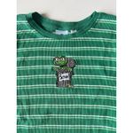 Sesame Street  Oscar Embroidered Baby Tee Striped Juniors XL‎ Retro Woman’s S Photo 2