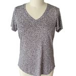 Athleta Breezy Scoop Micro Cheetah Print Activewear Top ~ Women's Size MEDIUM Photo 2