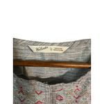 Woolrich ‎ Womens Gray Embroidered Tank Top Sleeveless Keyhole Blouse Large Photo 4