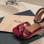 Mulberry  tartan sandals Red size 7 Photo 3