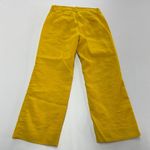 J.Crew Pants Womens Size 2 Yellow Peyton Stretch Linen Wide Leg L2881 Photo 2