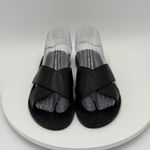 Frye  Womens Ally Criss Cross Black Open Toe Casual Slide Sandals Size 7M Photo 2