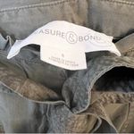 Treasure & Bond Nordstrom Paperbag Ankle Fit Pants Size 8 Olive Green NEW Chino Photo 6