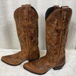 Laredo  Women’s 7 Brown Embroidered Cowboy Boot Photo 2