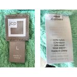 Vintage JC Penney Sweater Large JCP Pullover Nylon Rayon Wool Aquamarine… Size undefined Photo 10