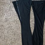 Soho Apparel NWT Casual outfit size L Silk like draped neck top with Flare leggings Photo 3