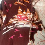 Maaji  Wonderland Dreams Red Floral Tunic Dress Beach Cover Up Photo 6