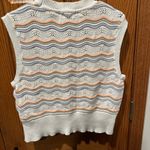 Frye  Salt Breeze Combo Sweater Vest Crocheted Stitch Size Large Photo 6