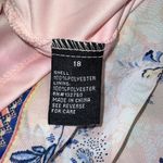 Danillo Boutique size 18 dress sleeveless pink gray lined floral geometric print Blue Photo 8