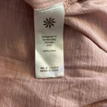 Caite Size S Embroidered Tunic Top Shirt Button Front Dusty Mauve FLAWS Pink Photo 4