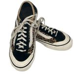 Vans Old Skool Suede Animal Print Low Top Sneakers Black Tan Size 7 Photo 0