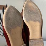 Le Monde Beryl‎ Flat Red Velvet Venetian Italian Slipper Flat Loafers Size 37 Photo 6