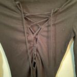 Mystique Boutique Black Long Sleeve Tie Up Shirt Photo 2