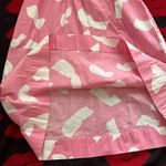 Vintage 80s Sears pink abstract puffy dress S Photo 2