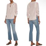 Derek Lam ‎ 10 Crosby Open Loose Knit Crochet Lace Up Sweater Sz S NWT Photo 2