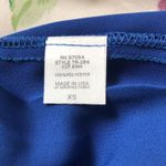 Three Eighty Two  Womens Dress XS Blue Tatianna‎ Cold Shoulder Ruffle Mini NWT Photo 5