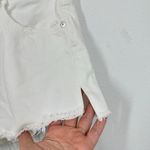 Citizens of Humanity Premium Vintage Annabelle Long Relaxed Shorts White Raw Hem Photo 9