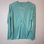 Marmot Womens Long Sleeve Top Activewear Athletic Teal Patterned Large Photo 7