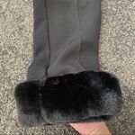 We Wore What  high waist Faux Fur Hem pants Photo 1