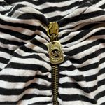 Michael Michael Kors black and white striped quarter zip top size 1X Photo 5