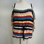 Anthropologie Lingua Franca Marathi Pointelle Sweater Tank Top Blue Size 2X Photo 1