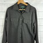 Ralph Lauren LRL sz 1X Ponte Knit Long Sleeve Button Shirt Tunic Dress Stretch Photo 2