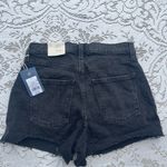 Universal Standard  target black highest rise shortie short jean shorts size 6 Photo 4