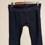 Athleta Shimmer Stripe Tight Leggings Black Silver- Size Medium Photo 2