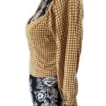 Jolt Bustier Style Crop Top Geometric Print Ruffles Sexy Beach Coastal Vacation Photo 3