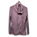 Lululemon Women Coast Easy Wrap Jacket Sz 8 French Terry Heathered Misty Merlot Photo 2