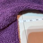 PINK - Victoria's Secret  Womens Sherpa Button-Up Sweatshirt Jacket Purple Sz Small Photo 6