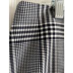 Loft Womens 8 Black Houndstooth Skirt Lined Collegiate Old Money Academia A Line Photo 1