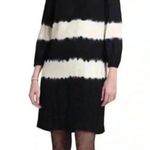 Anthropologie | Floreat | Ink Wash Black & White Tie Dye Shift Dress Size 0 XS Photo 0